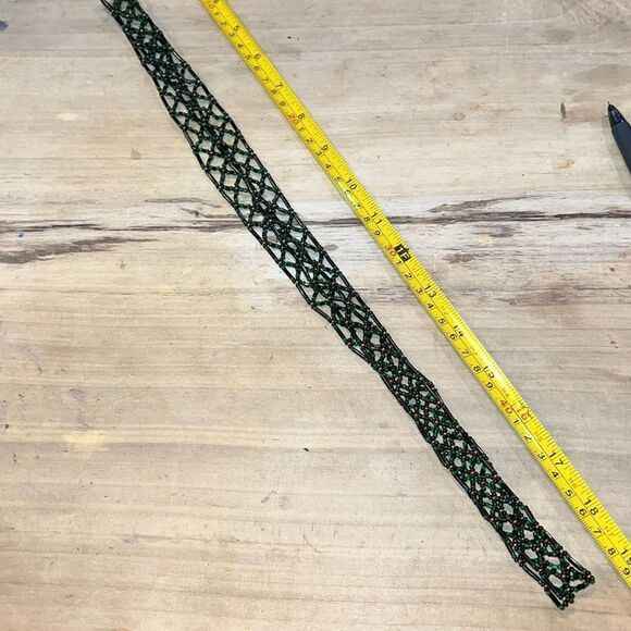 Beaded Macrame Vintage Necklace - Picture 5 of 5